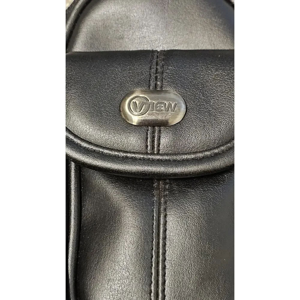 View Black Camera Bag Case Double Zipper Shoulder Strap Belt Loop